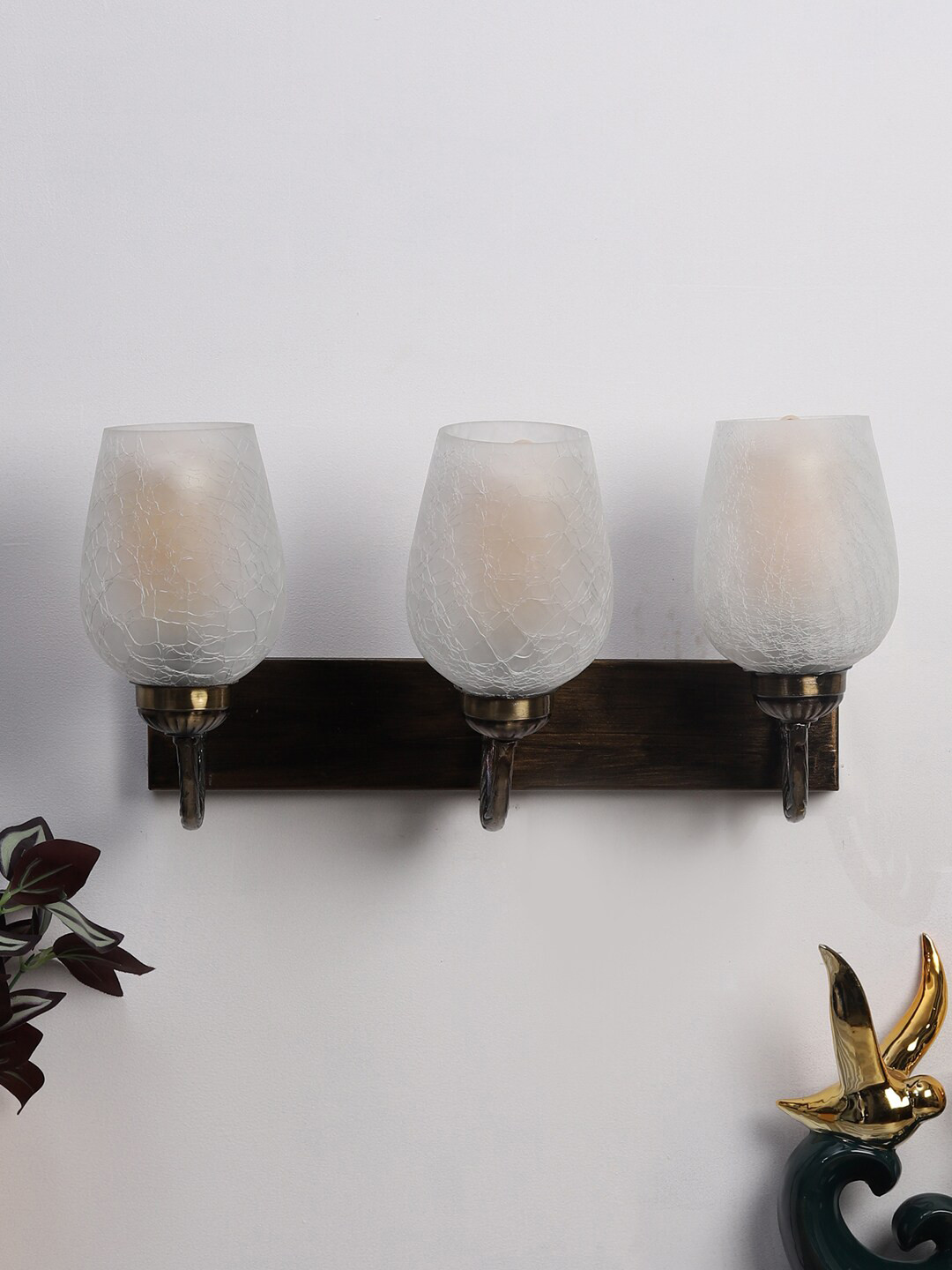 Foziq Gold-Toned Textured Wall Lamps