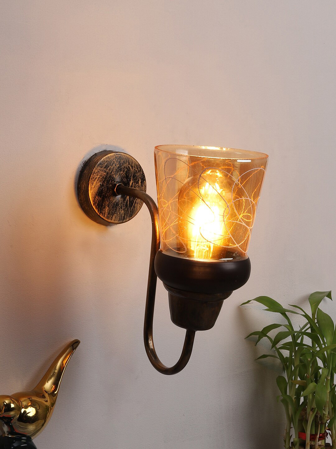 Foziq Black Antique Side Wall Lamps