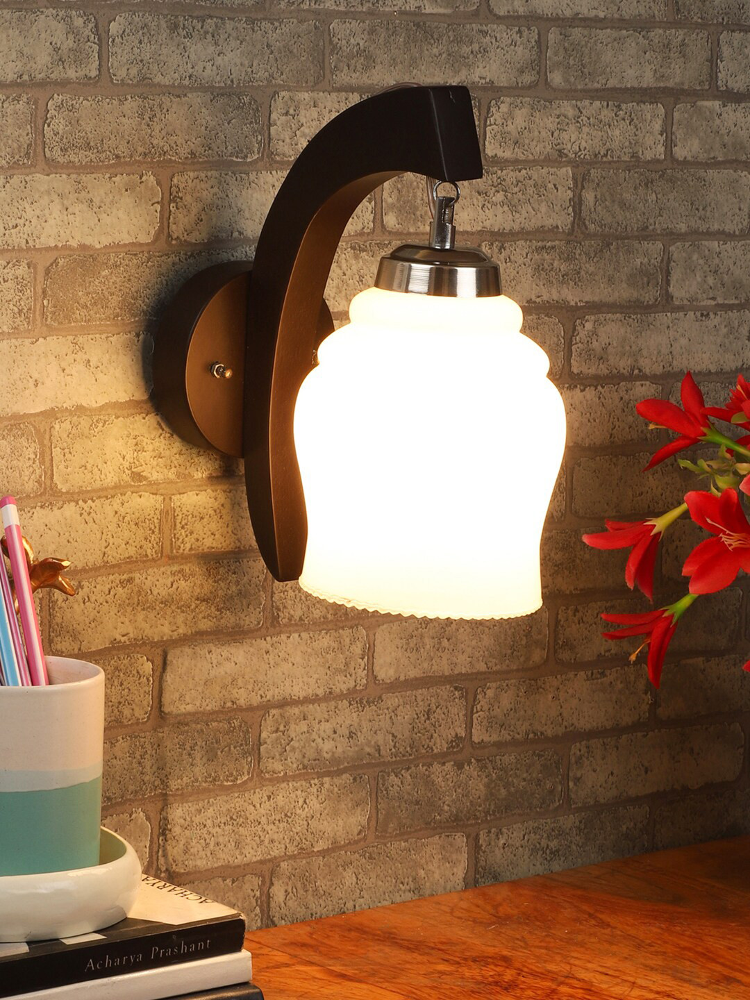 Foziq Brown Traditional Side Wall Lamps