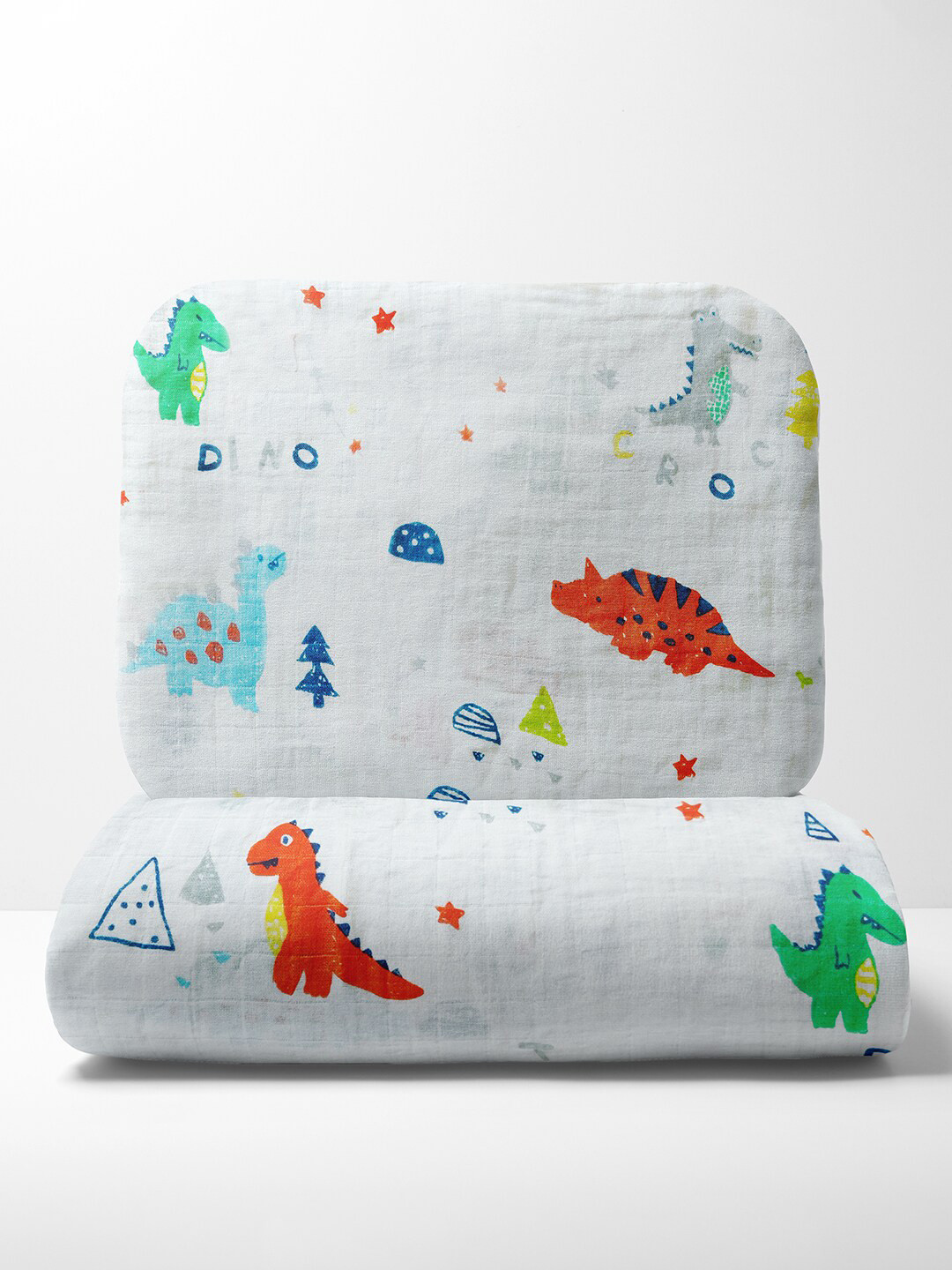 Moms Home quilts White & Blue Cartoon Characters AC Room 500 GSM Single Bed Cotton Quilt