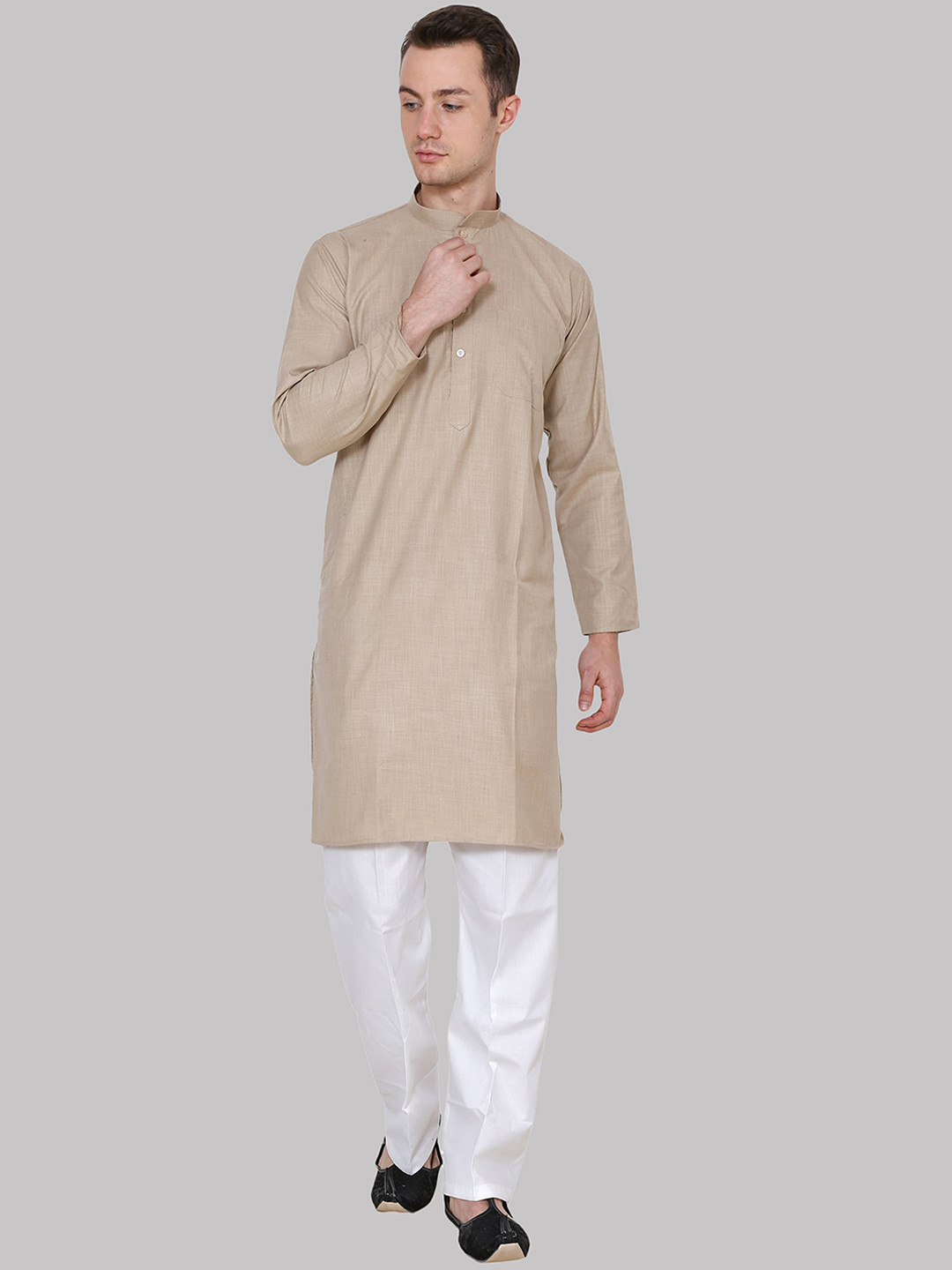 ROYAL KURTA Men Brown Kurta with Pyjamas