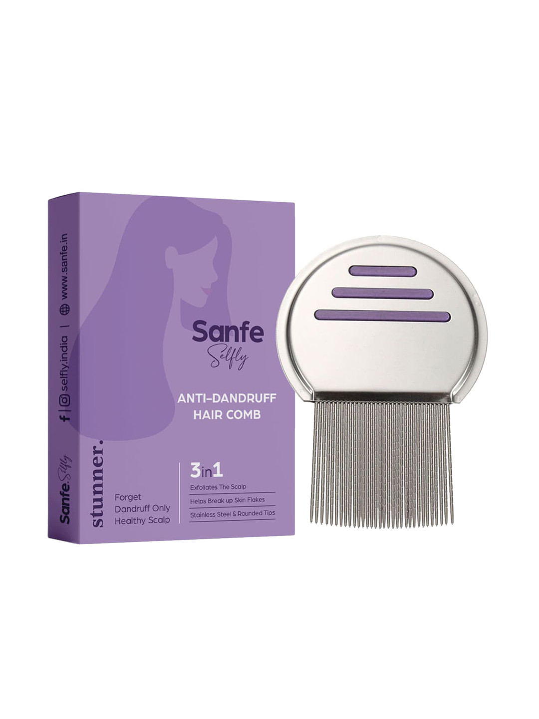 Sanfe Selfly Stunner Anti-Dandruff Hair Comb