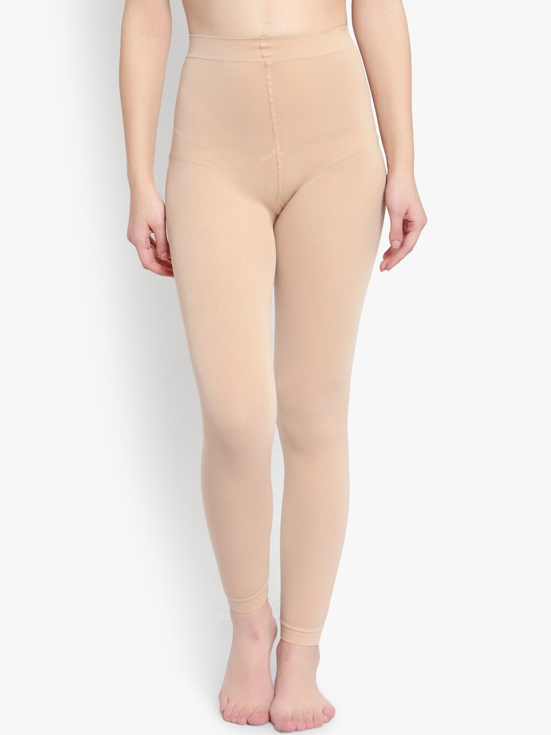 BRACHY Women Beige Solid Stockings