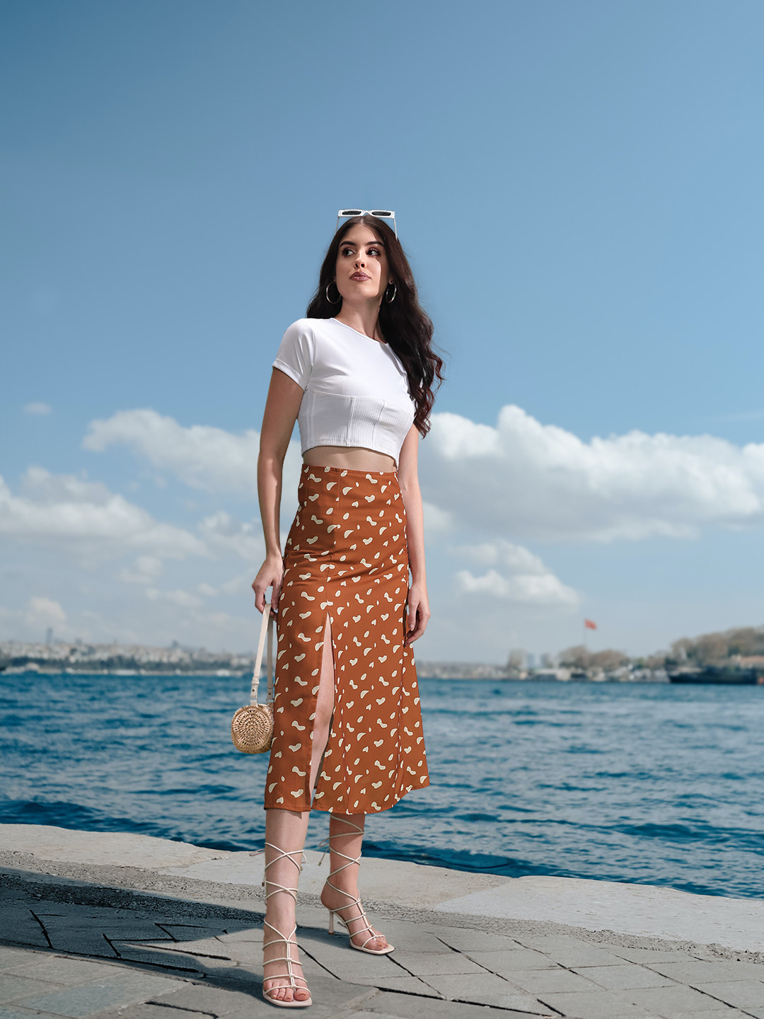 Maxi Skirt Midi Skirt Forever 21 Long Chiffon Skirt Forever 21 Buy