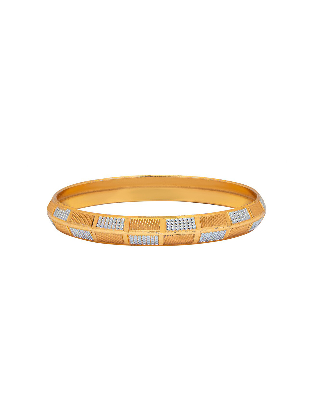 bodha Men Silver Plated Slim Classic Kada- 12 mm