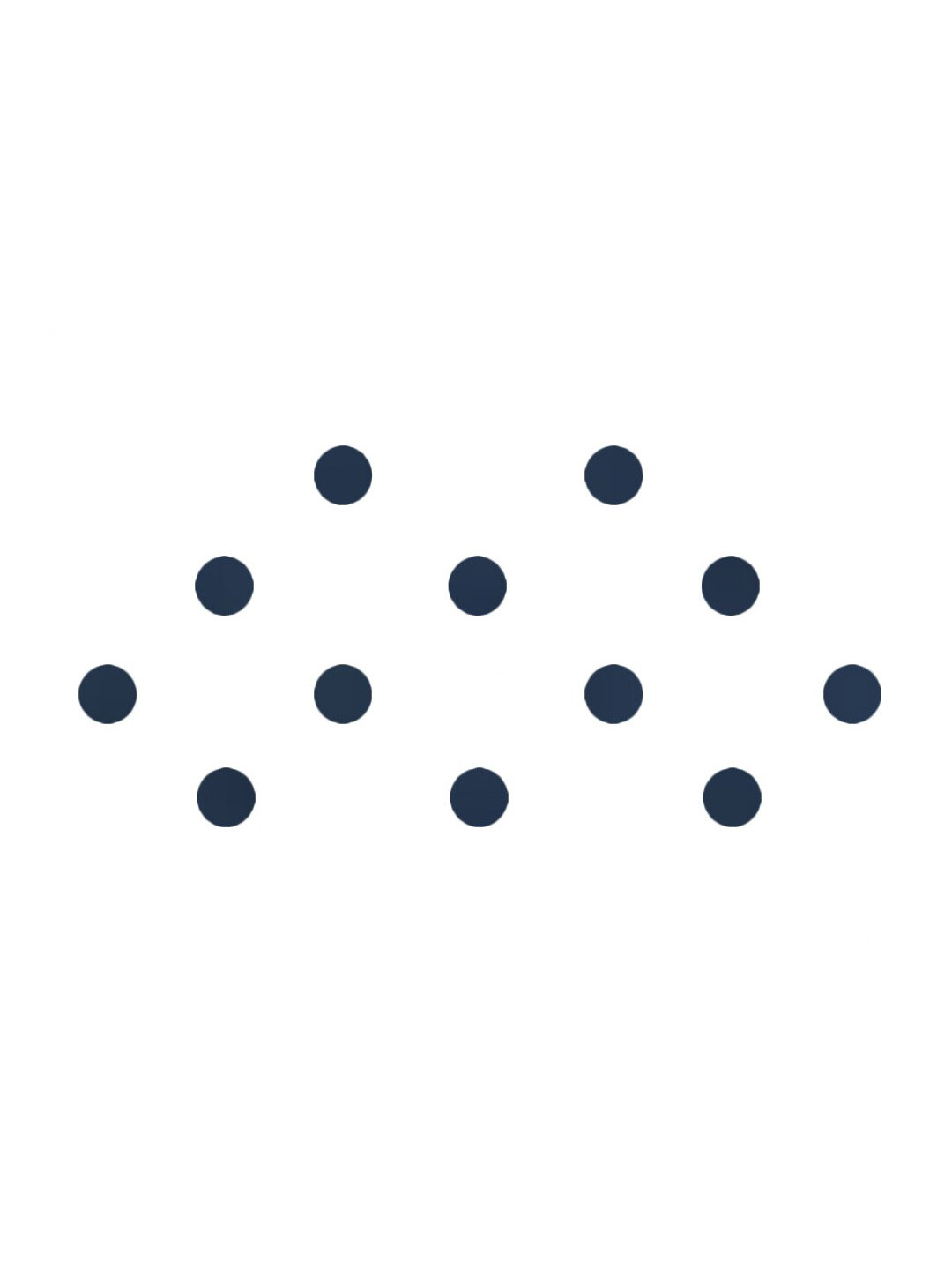 Comet Busters 12 Pcs Reusable Circular Bindis - Navy Blue