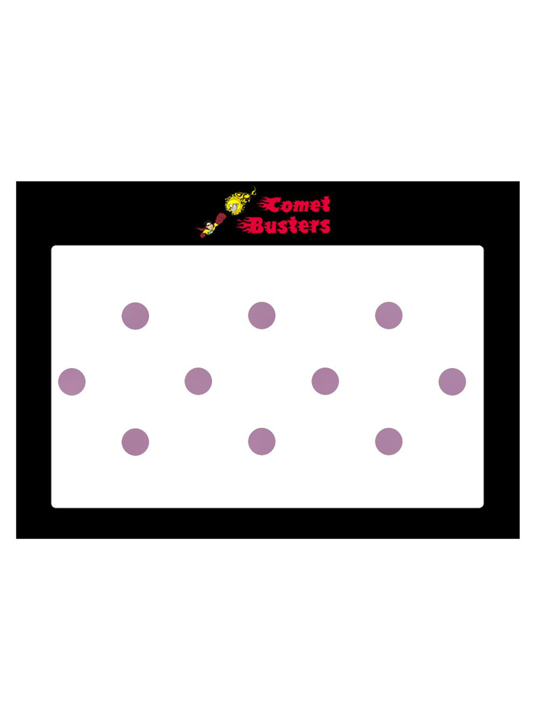 Comet Busters 10 Pcs Reusable Designer Bindis - Lavender