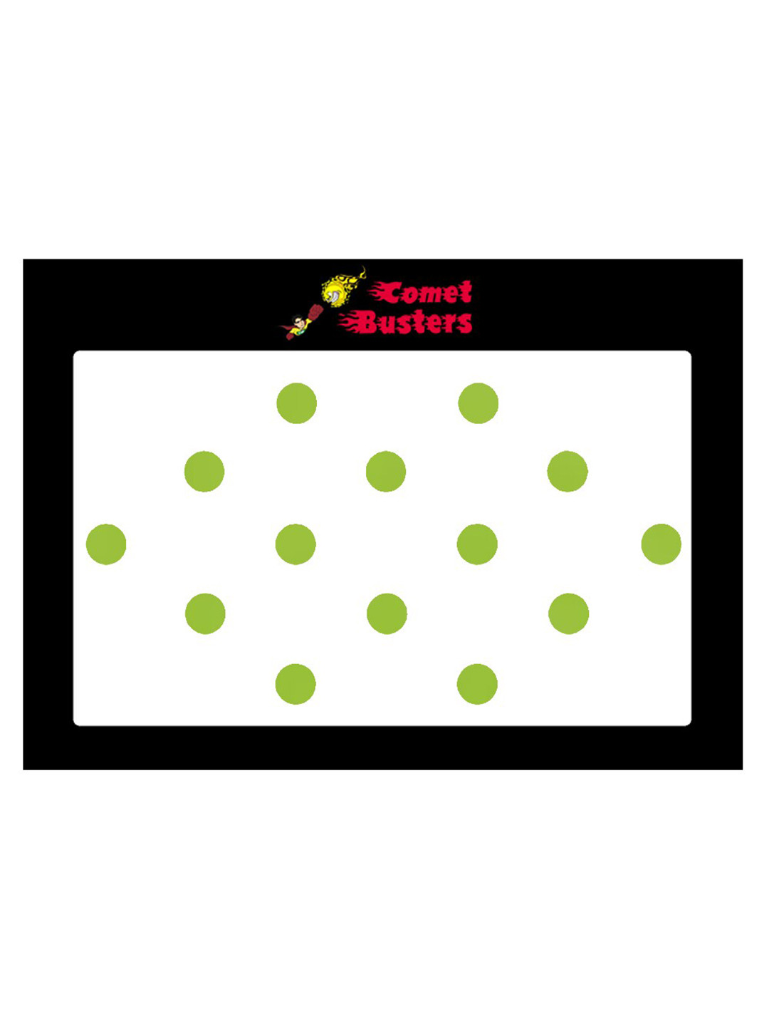 Comet Busters 14 Pcs Reusable Bindis - Green