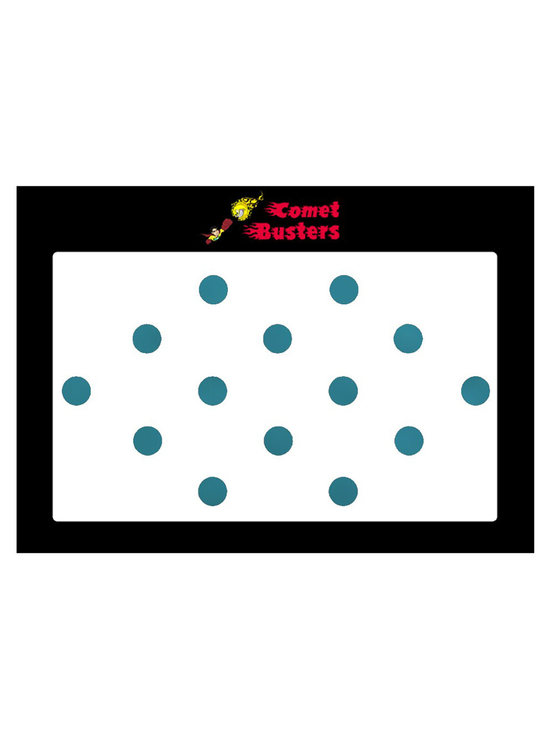 Comet Busters 14 Pcs Reusable Bindis - Teal Blue
