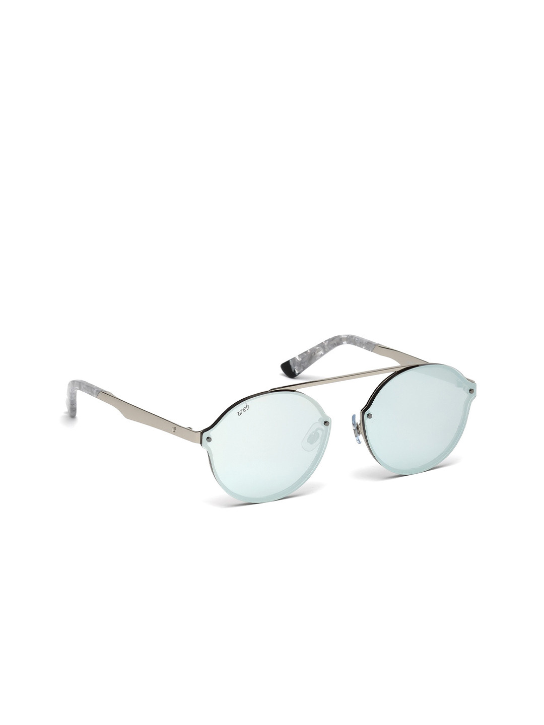 WEB EYEWEAR Unisex Round Sunglasses WE0181 58 18C-Grey