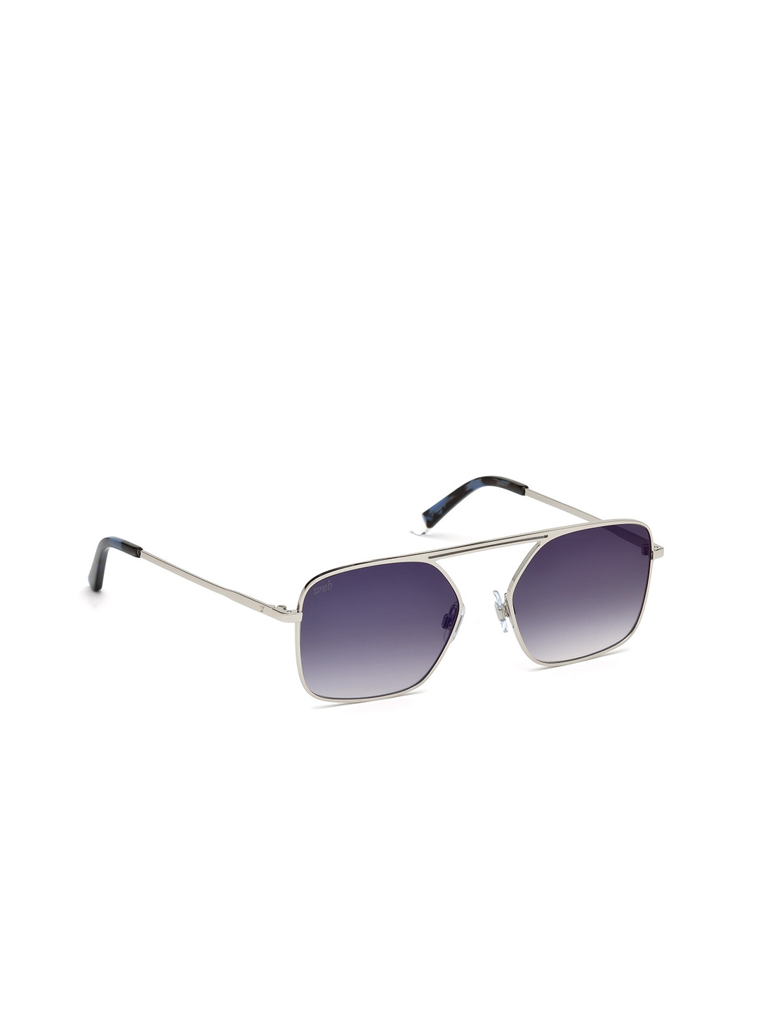 WEB EYEWEAR Unisex Square Sunglasses WE0209 53 16W-Blue