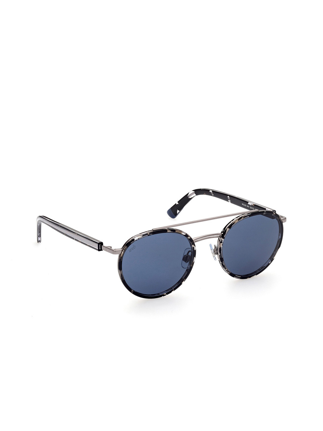 WEB EYEWEAR Unisex Round Sunglasses WE0225 52 56V-Blue
