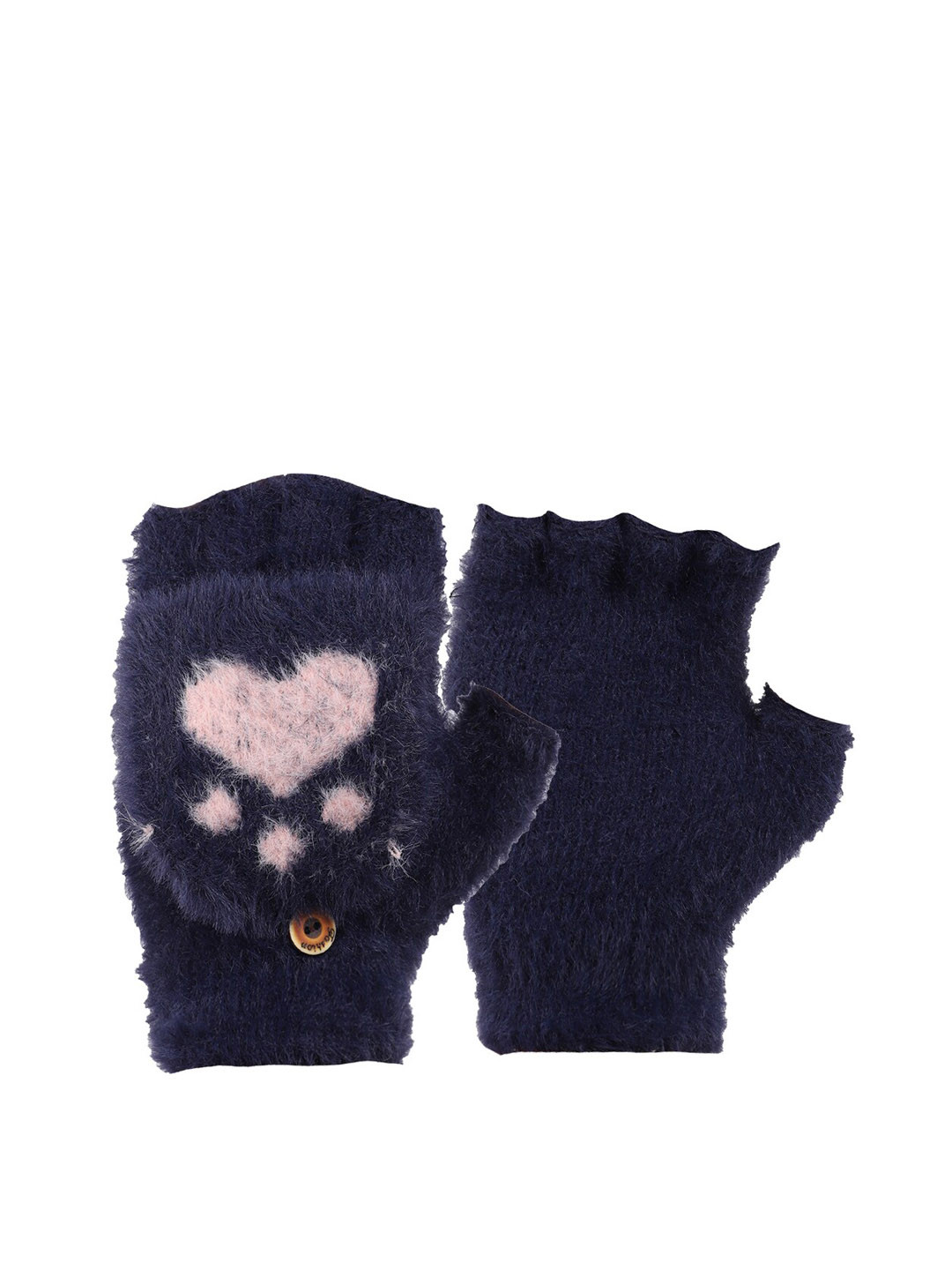 ELLIS Blue Printed Winter Gloves