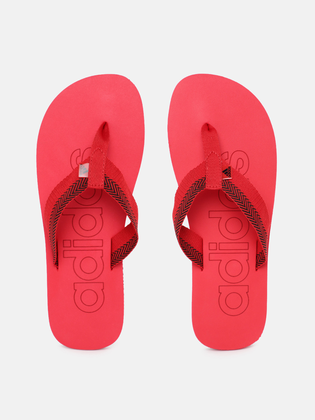 ADIDAS Men Brand Logo Printed Thong Flip-Flops