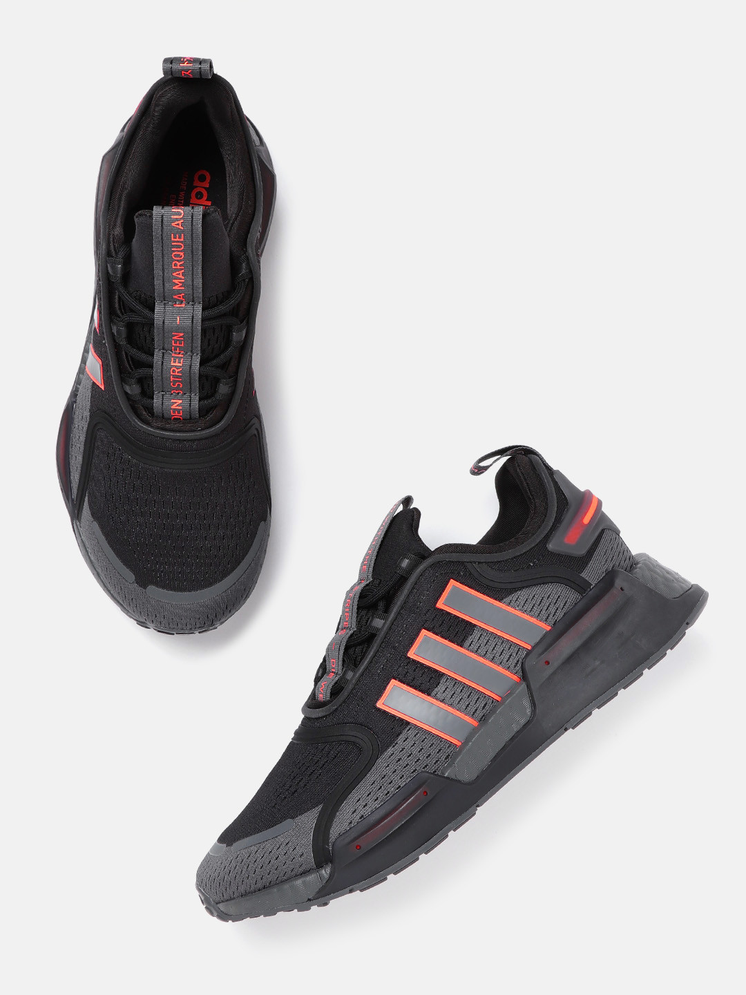 ADIDAS Originals Men Woven Design Striped Detail NMD_V3 Sneakers