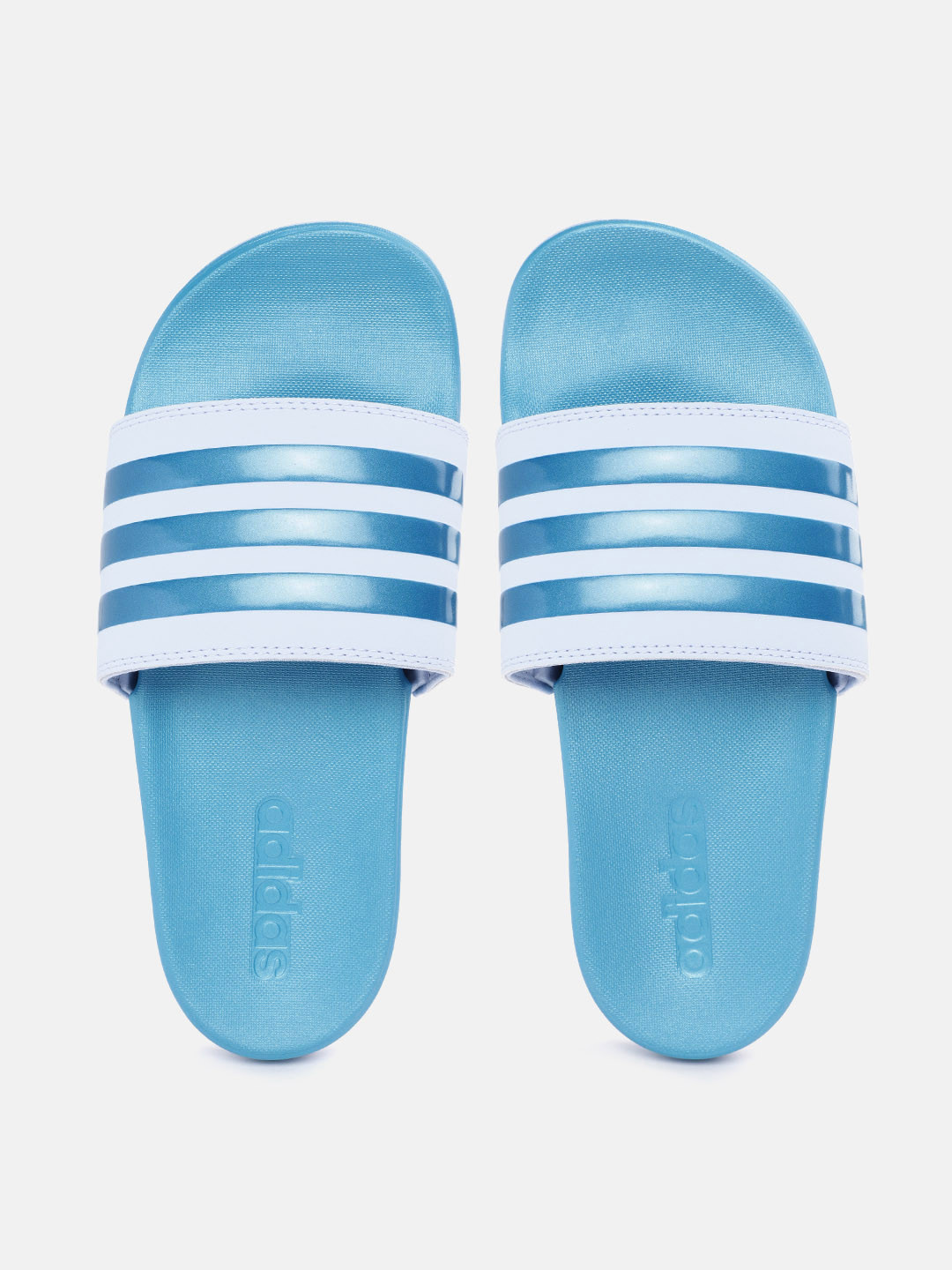 ADIDAS Women Striped Sliders