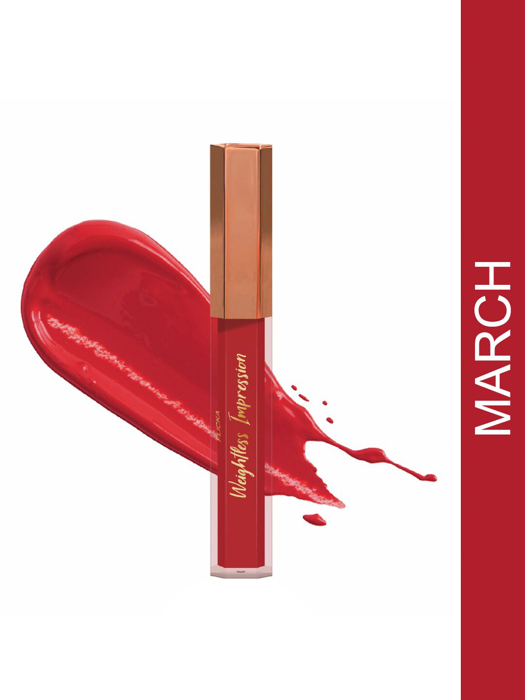FLiCKA Weightless Impression Matte Finish Liquid Lipstick 1.6 ml - March 03