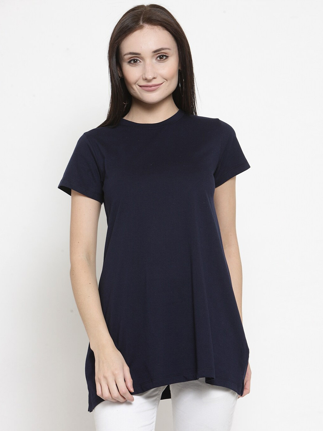 Kalt Women Navy Blue Tunic