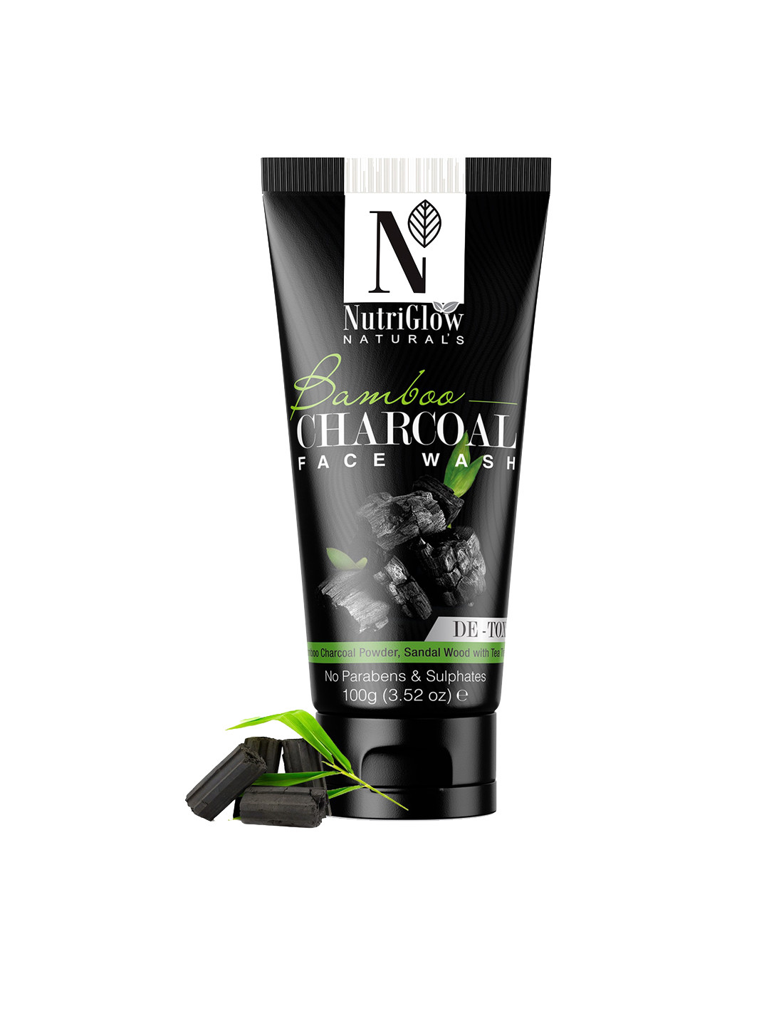 NutriGlow Bamboo Charcoal Face Wash 100g