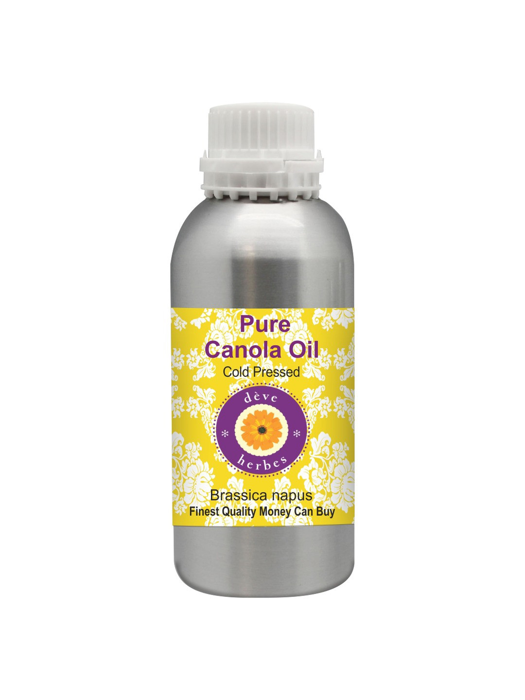 Deve Herbes Natural Therapeutic Grade Cold Pressed Pure Brassica Napus Canola Oil 630ml