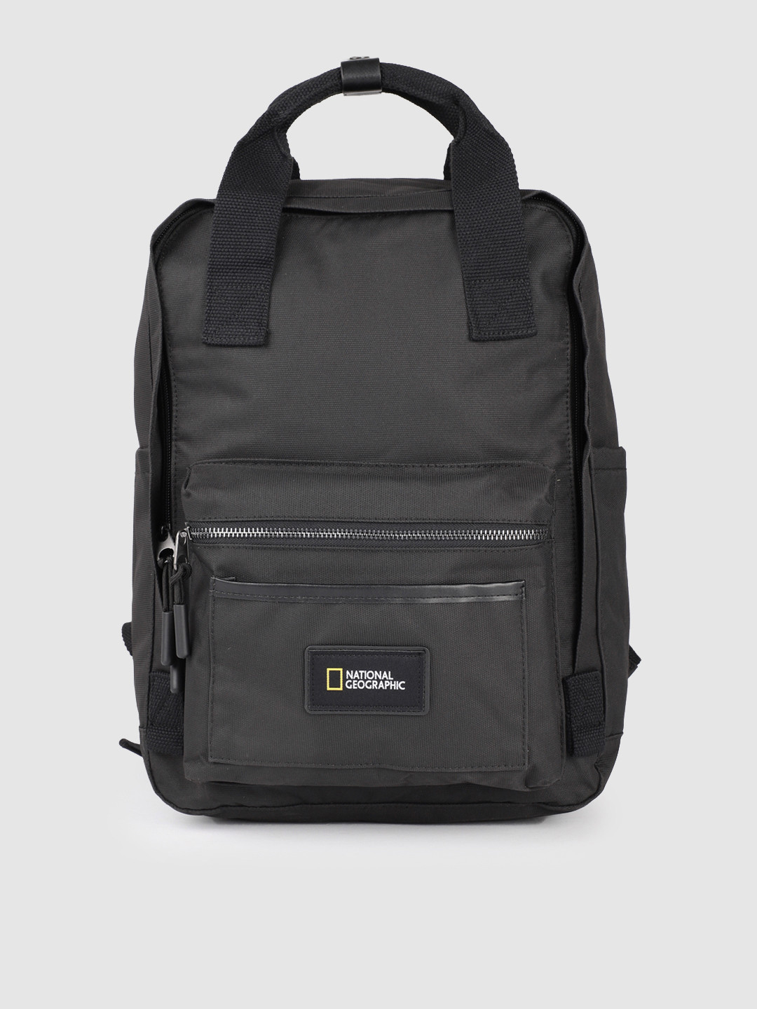 National Geographic Unisex Black Brand Logo Backpack
