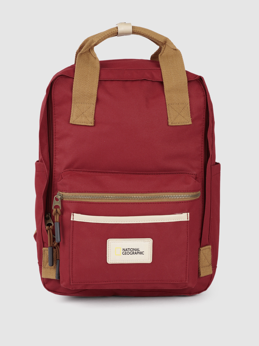 National Geographic Unisex Red Brand Logo Backpack