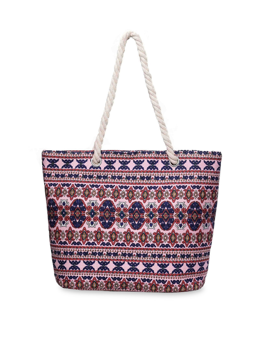 Diva Dale Women Pink Ethnic Motifs Oversized Shopper Water-Resistant Tote Bag