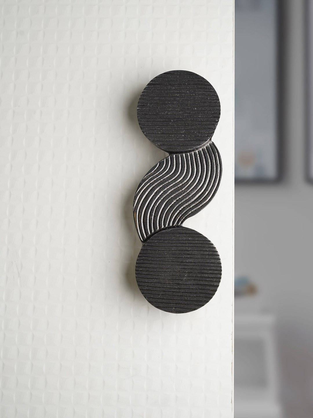 Folkstorys Black Textured Door Handle