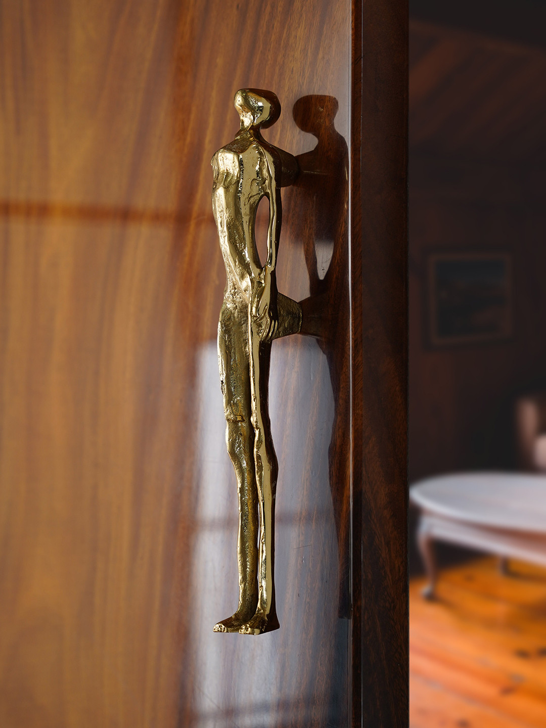 Folkstorys Men Gold-Coloured Ancient Wardrobe Door Handle