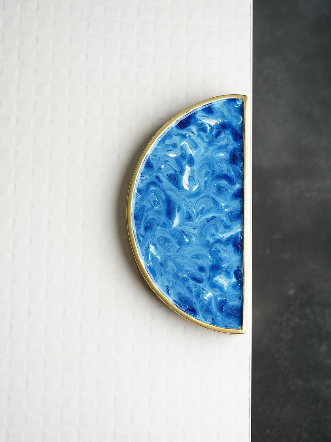 Folkstorys Blue Metal Door Knob