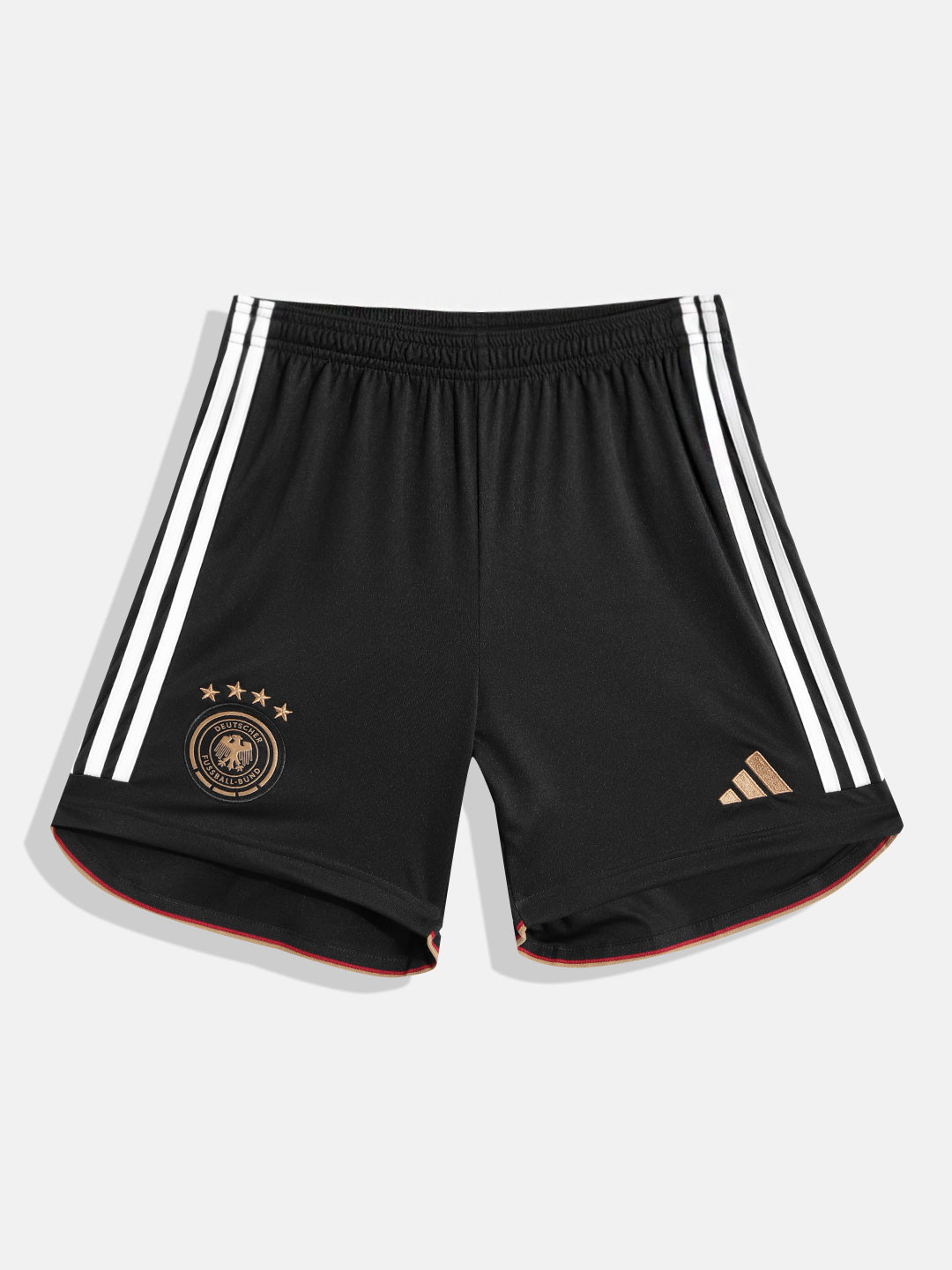 ADIDAS Kids Black Solid Mid-Rise FIFA HF1495 Deutscsher Football Sports Shorts