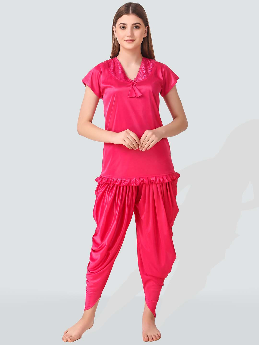 Romaisa Women Coral Night suit