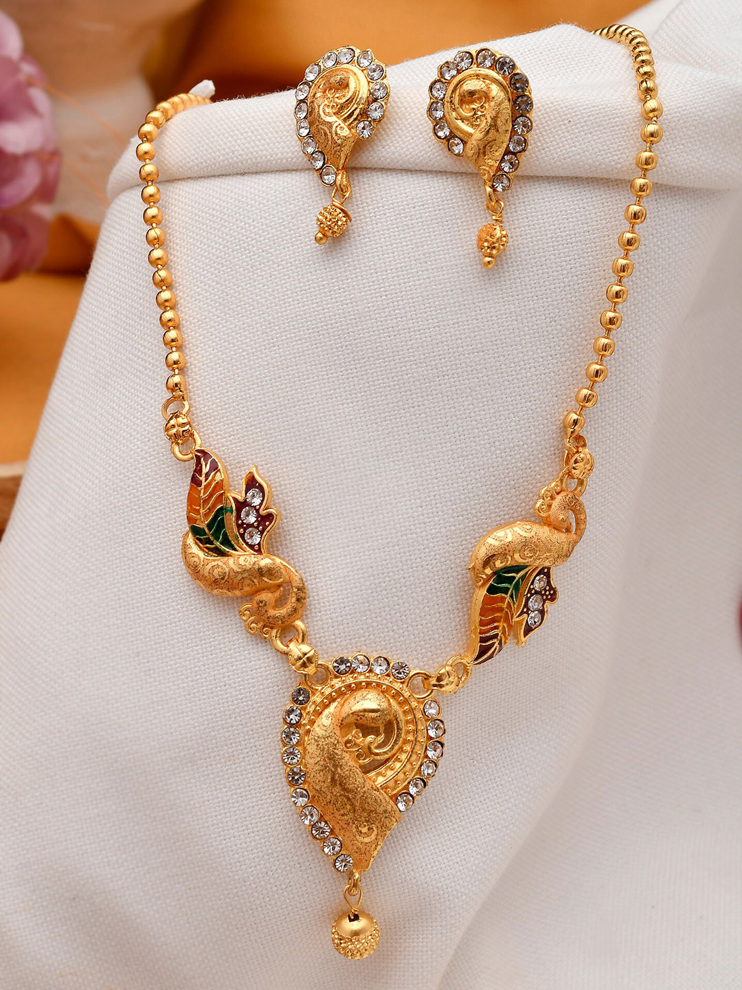 Silvermerc Designs Gold-Plated Brass Jewellery Set