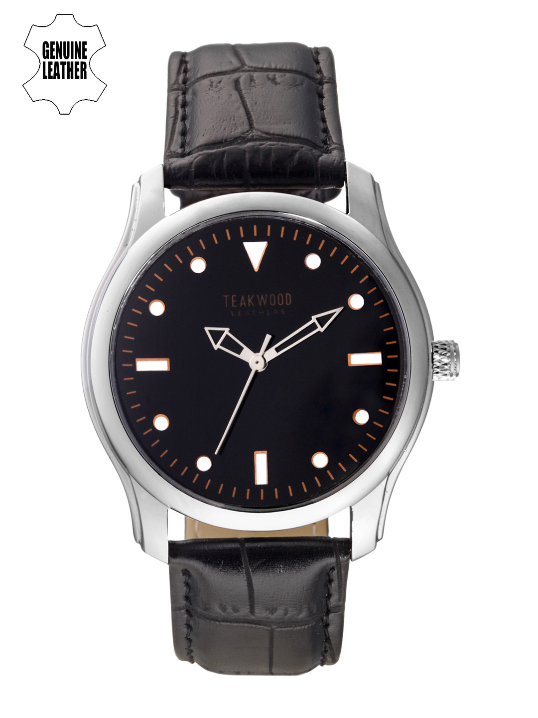 Buy Teakwood Leathers Men Black Analogue Watch WTH_A_11 Watches