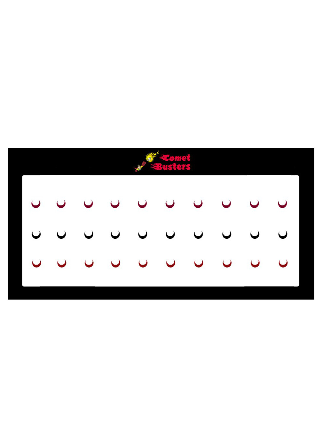 Comet Busters 30 Pcs Reusable Designer Bindis - Multicoloured