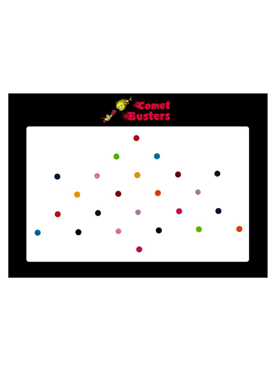 Comet Busters 24 Pcs Reusable Bindis - Multicoloured