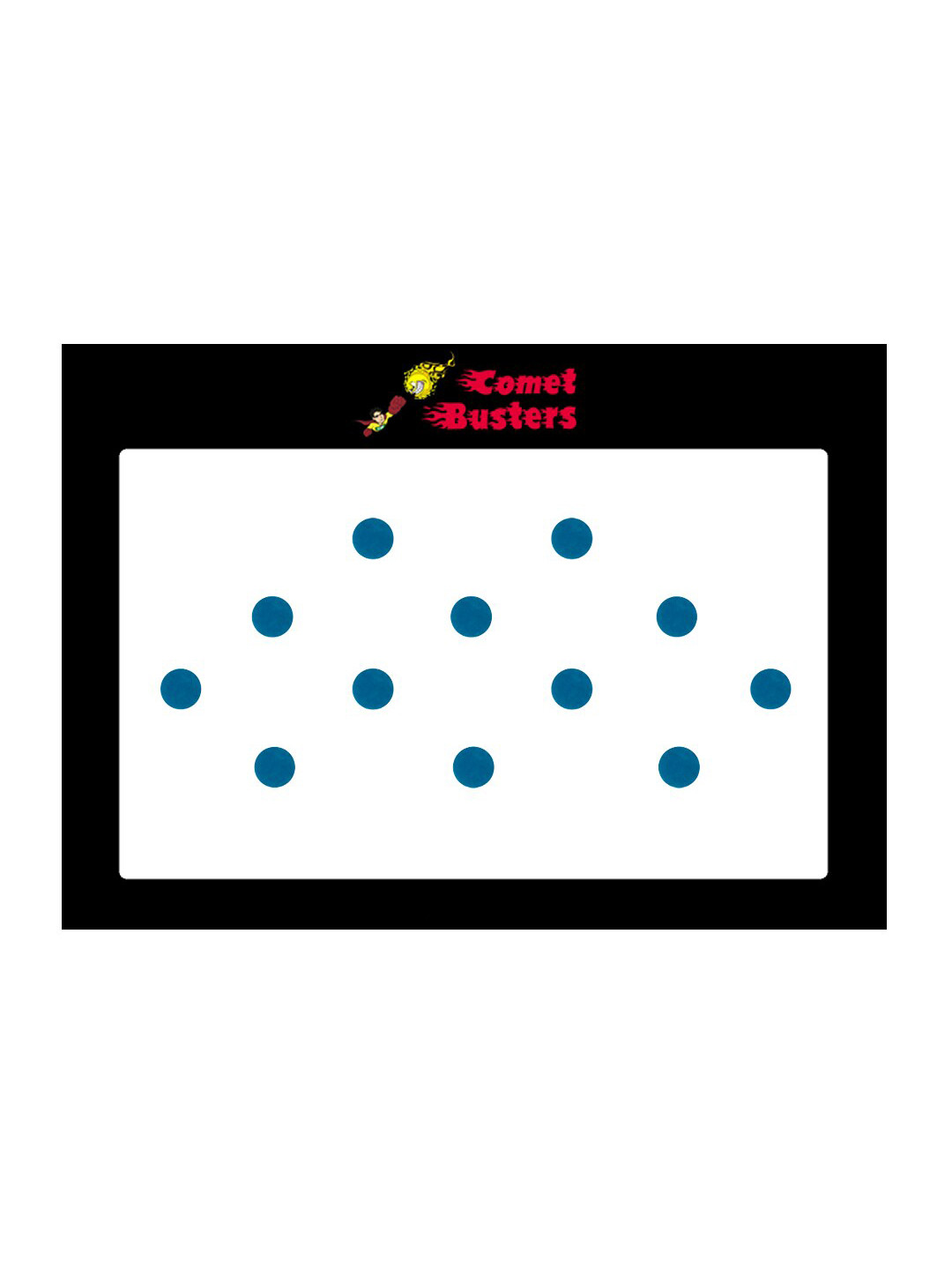Comet Busters 12 Pcs Reusable Bindis - Teal Blue