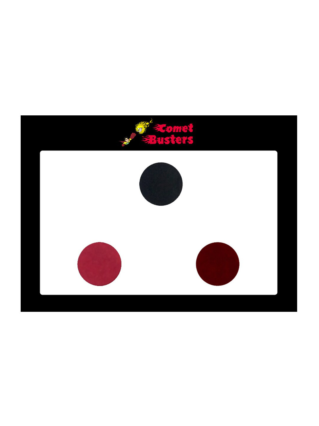 Comet Busters 3 Pcs Reusable Bindis - Multicoloured