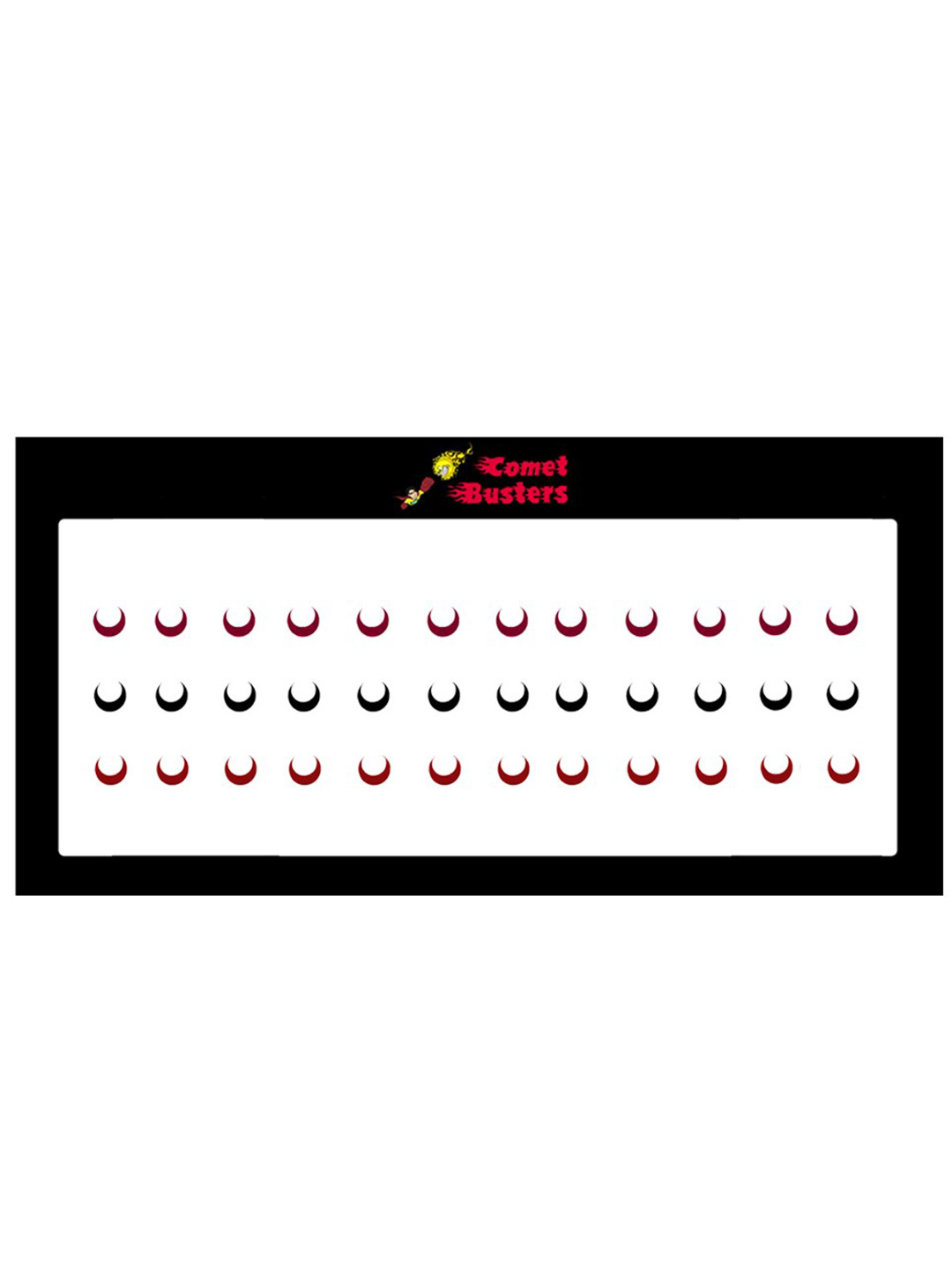 Comet Busters 36 Pcs Reusable Designer Bindis - Multicoloured