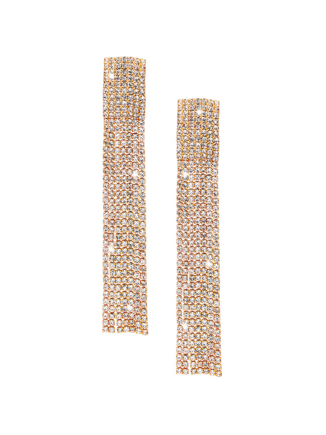 Shining Jewel - By Shivansh Rose Gold Contemporary Drop Earrings