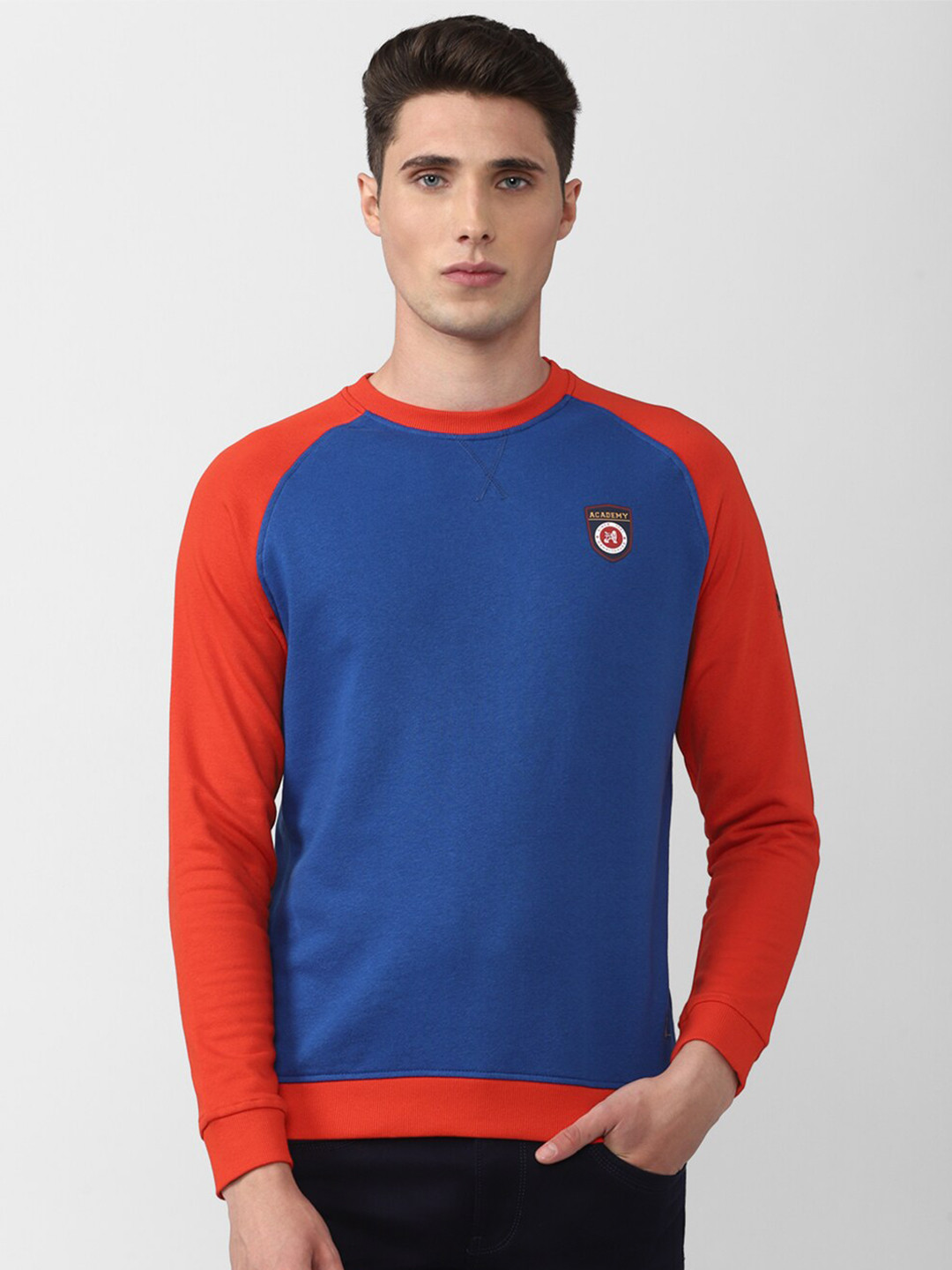 Van Heusen ACADEMY Men Blue Sweatshirt
