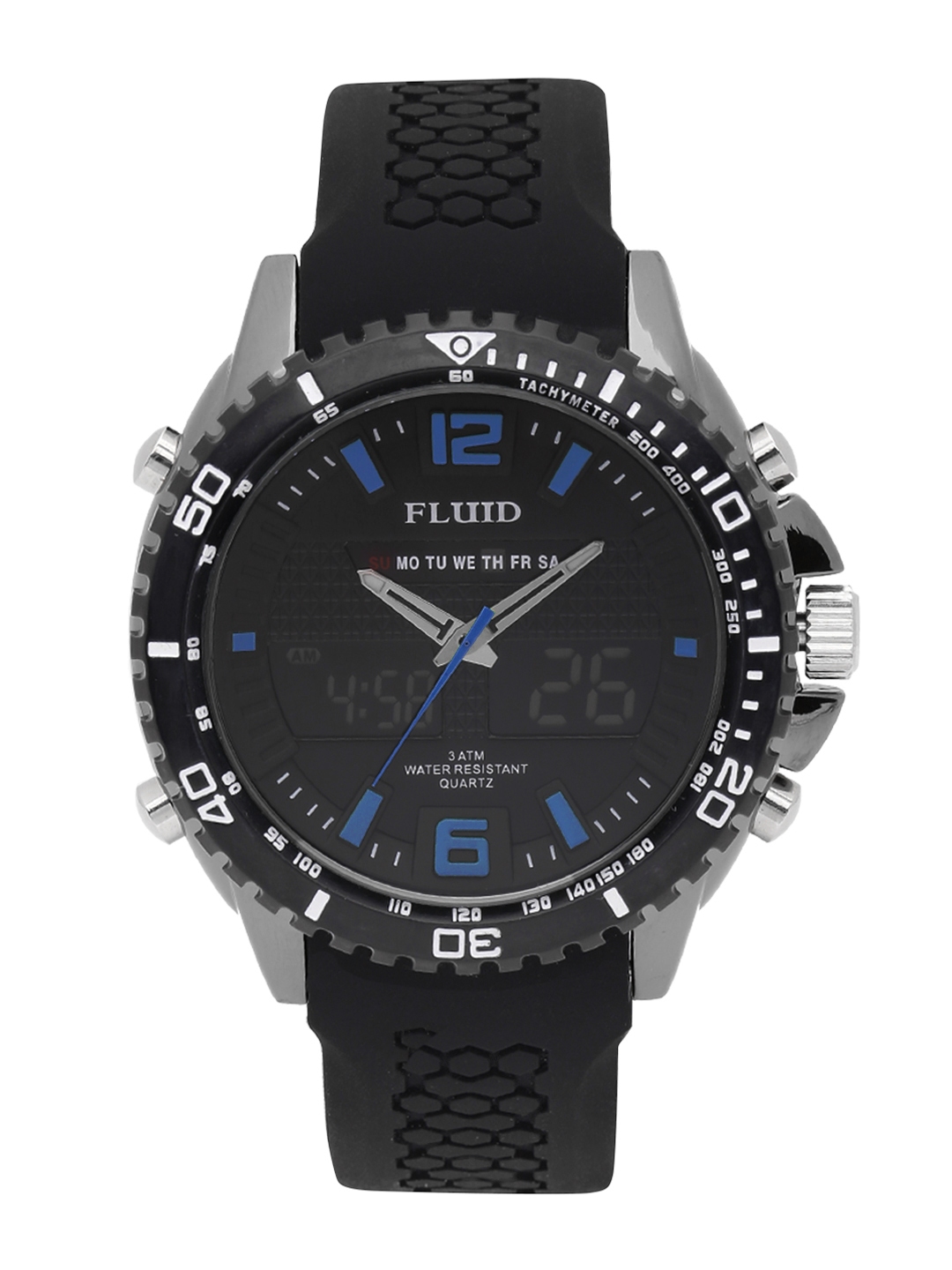 Buy FLUID Men Black Multifunction Analogue Digital Watch FL 1124