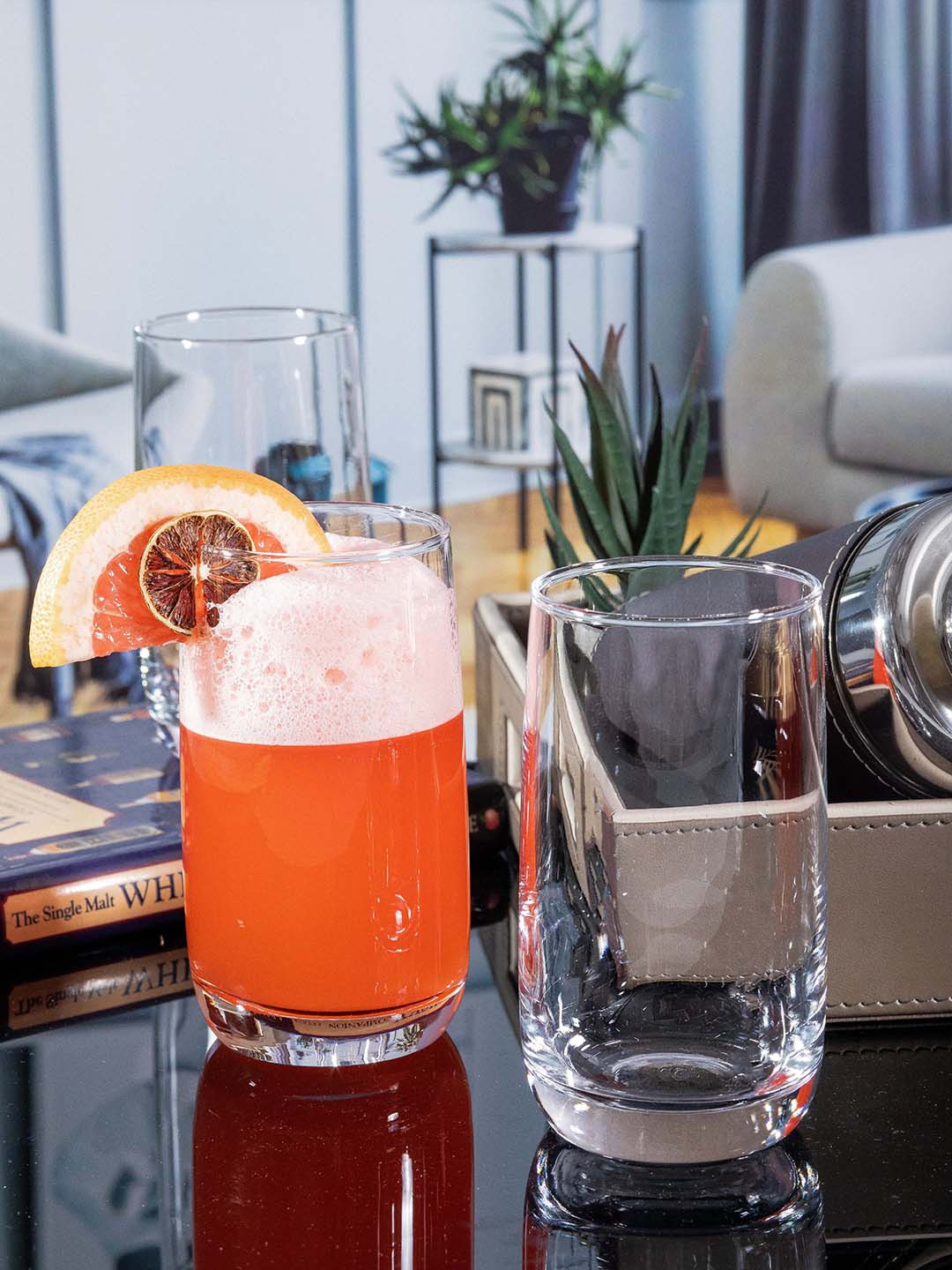 Roxx Set of 12 Transparent Solid Glass Tumbler 350 ML Each