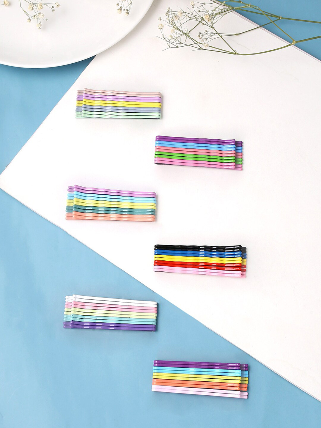 Melbees by Yellow Chimes Girls Set of 60 pcs Hair Accessory Set of