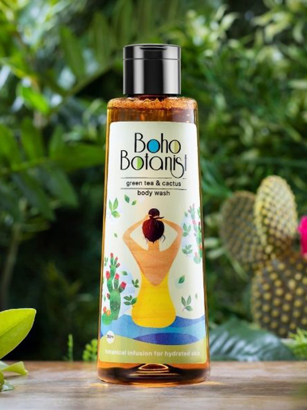 Boho Botanist Green Tea & Cactus Body Wash 350ml