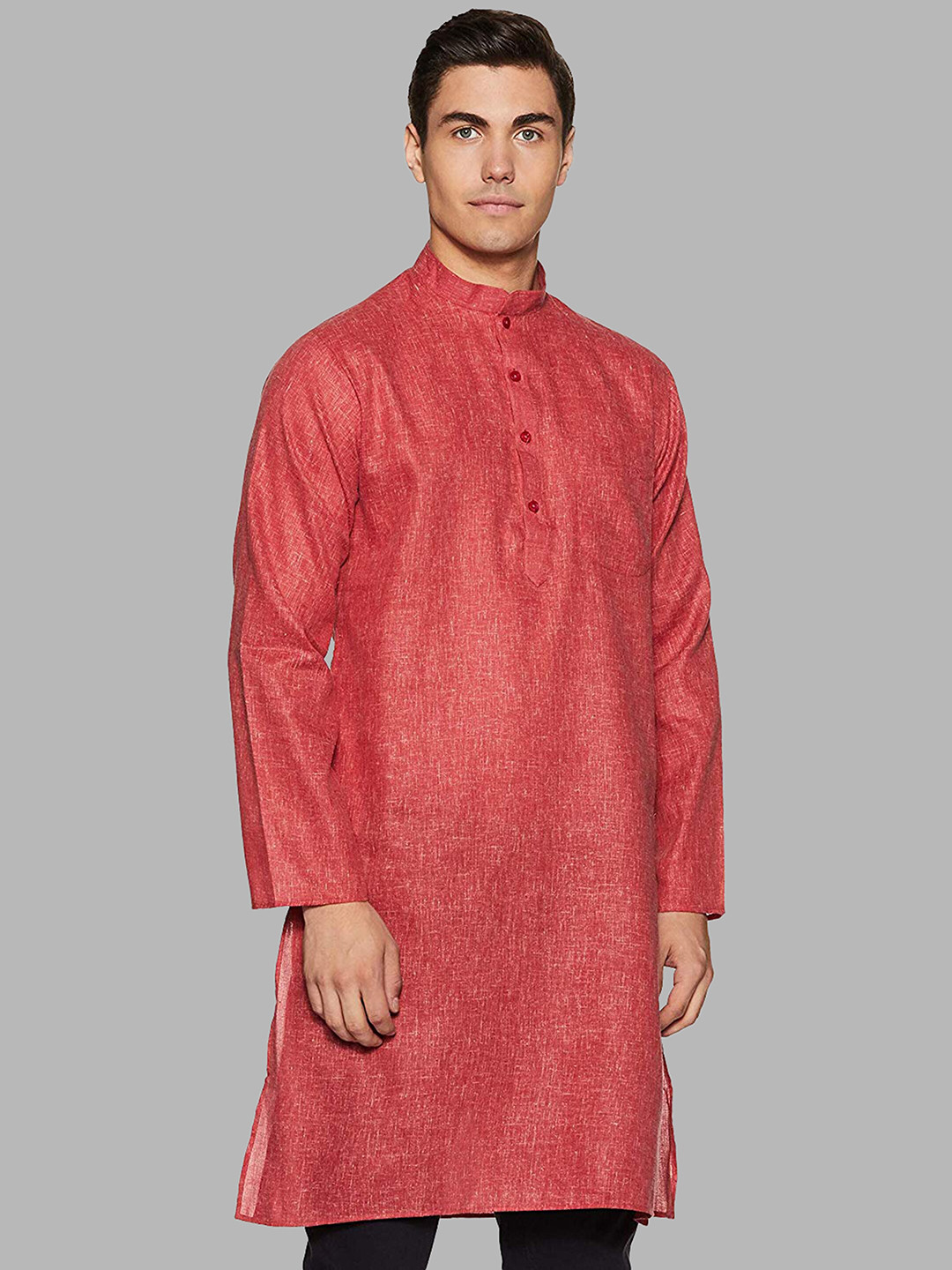 ROYAL KURTA Men Coral Summer Sheers Kurta