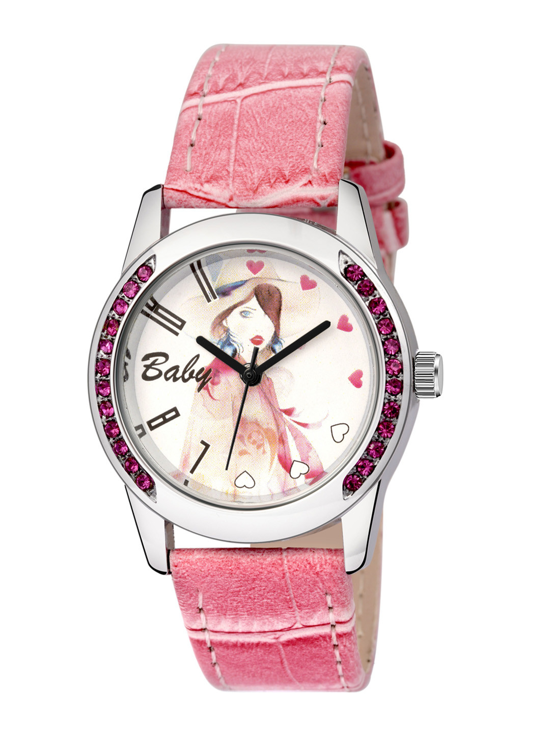 Kool Kidz Unisex Kids White Dial & Pink Straps Analogue Watch KOOL KIDZ  KK 109 PK 01