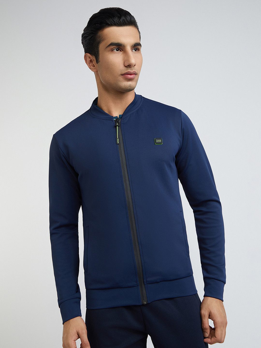 Parx Men Regular Fit Blue Sweatshirt