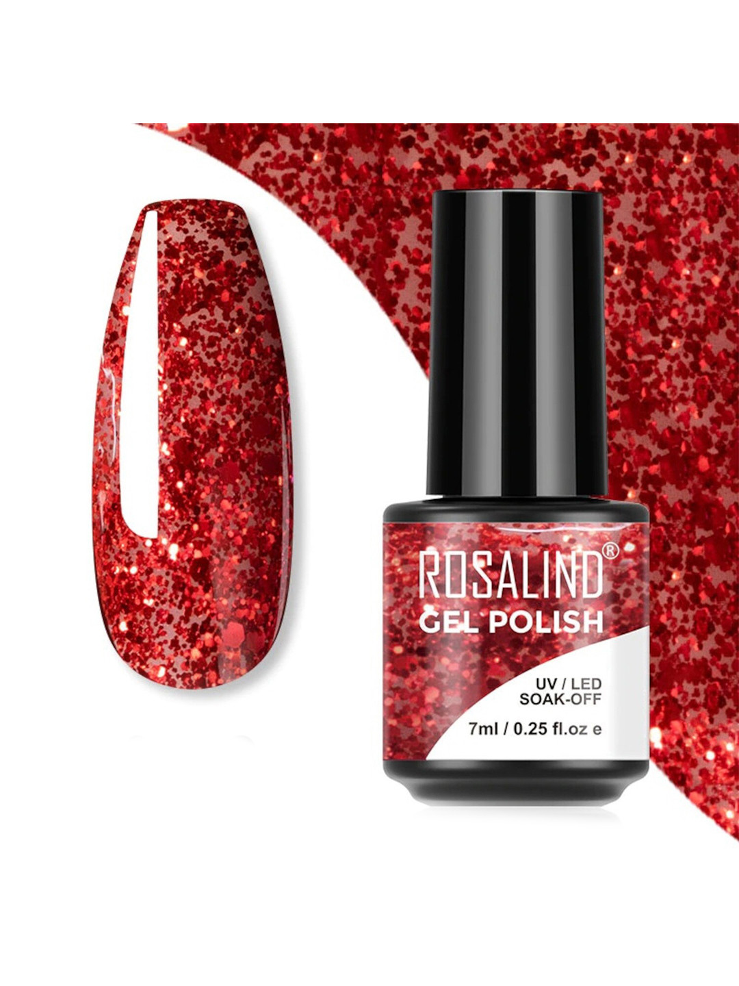 ROSALIND UV & LED Soak-Off Long-Lasting Gel Nail Polish 7 ml -Shade-S019