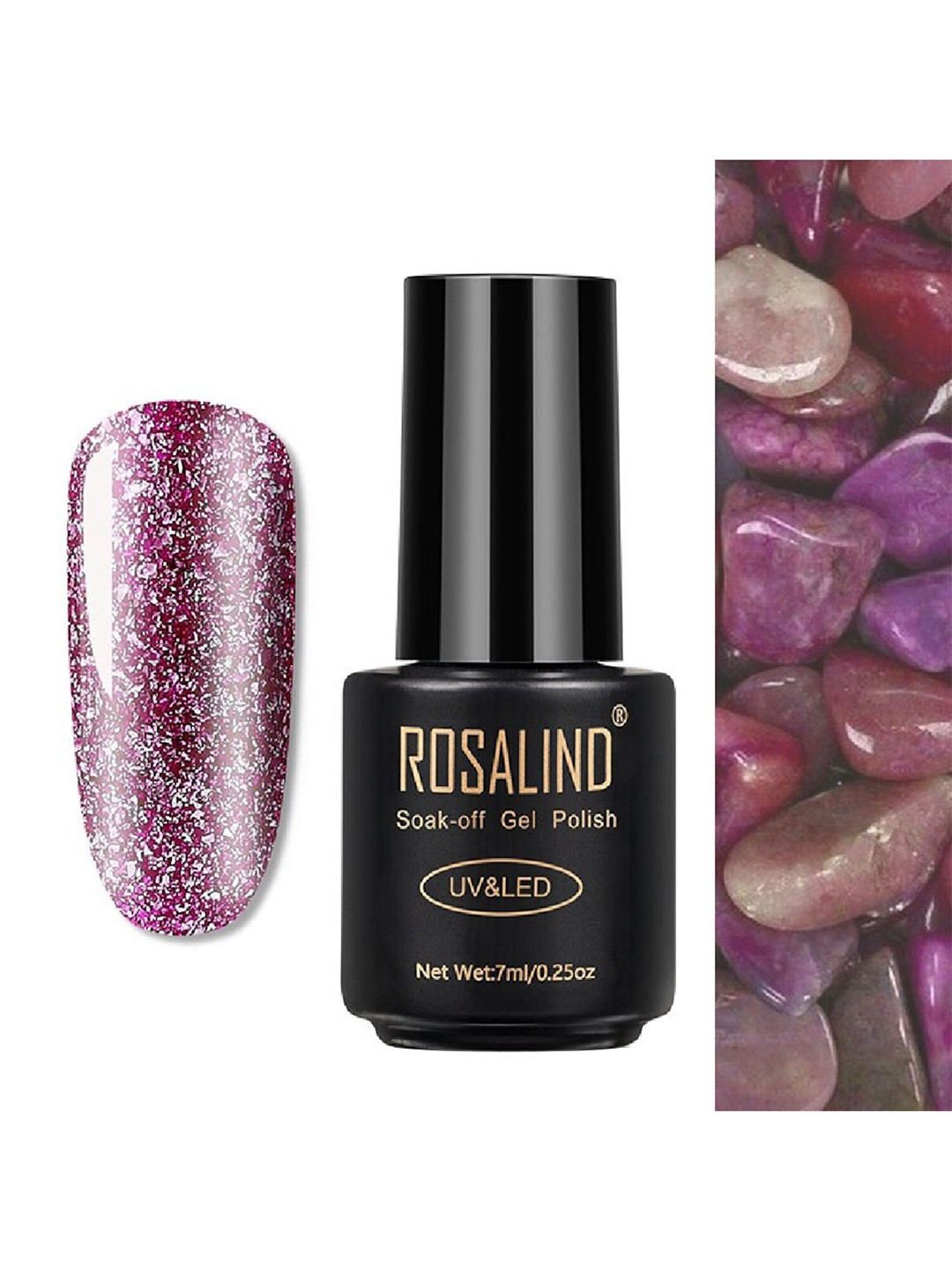 ROSALIND Purple UV Gel Nail Polish 7ml